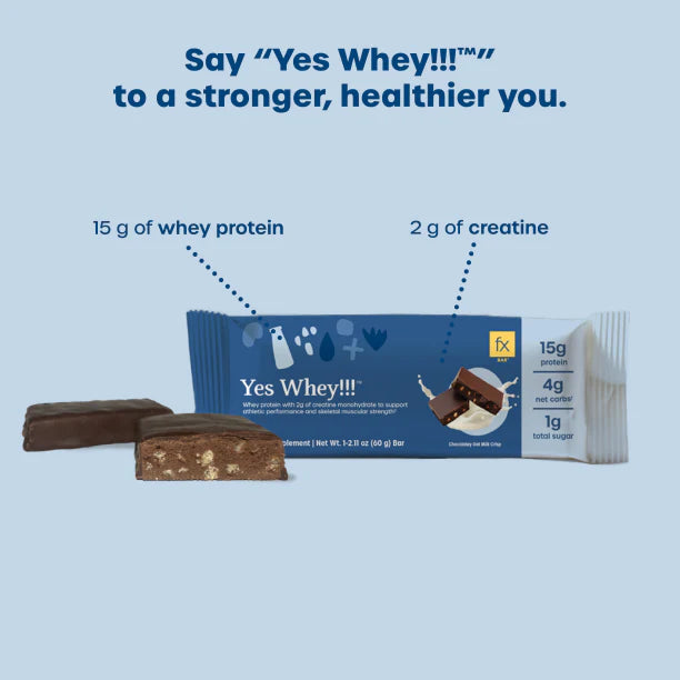 Yes Whey Chocolatey Crisp Food Bar - 11 oz