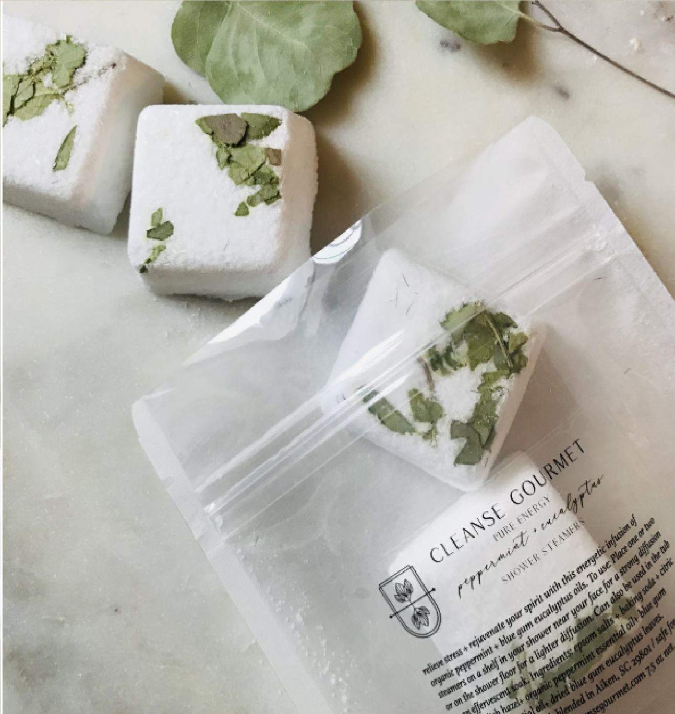 Cleanse Gourmet Lavender + Peppermint Shower Steamer 2 - Pak