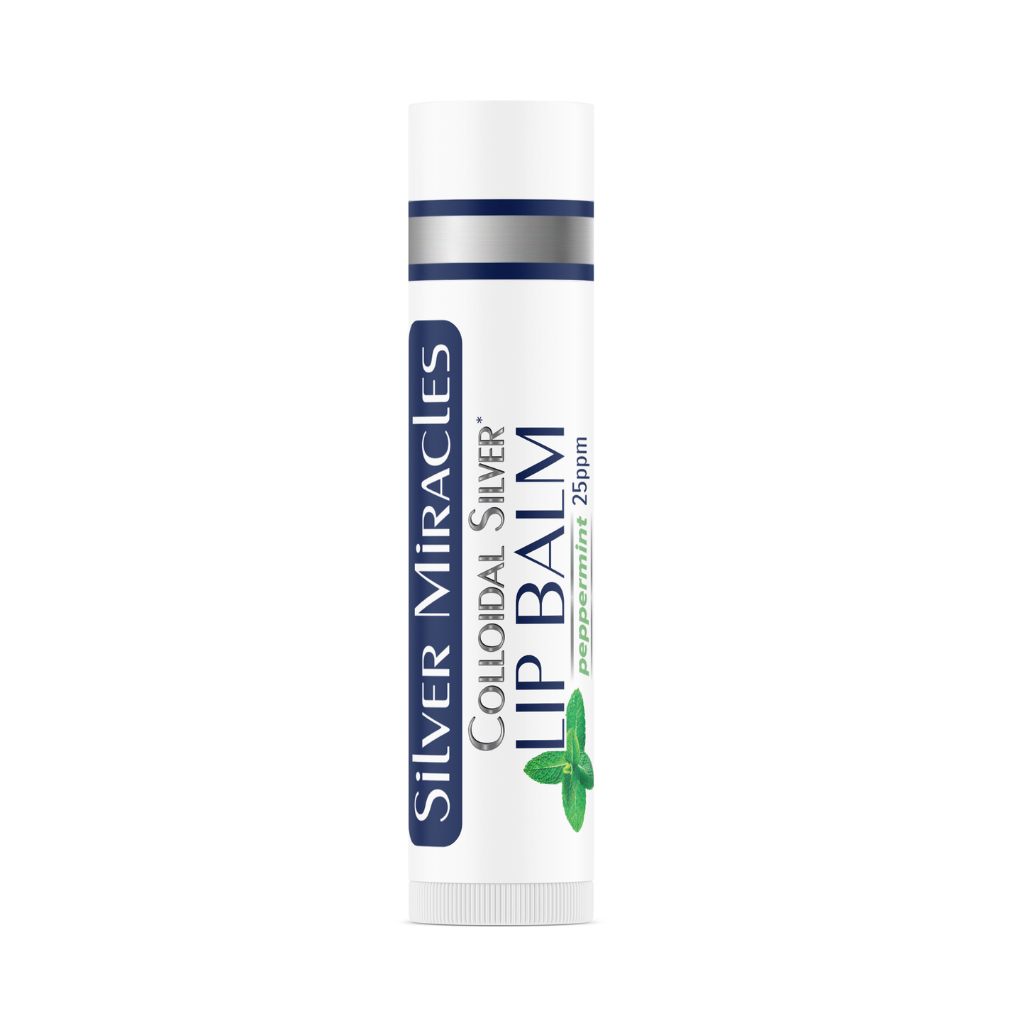 Silver Miracles Colloidal Silver CS Lip Balm Tube – .15 oz