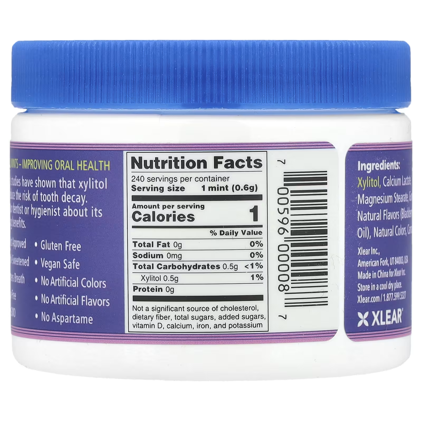 Spry Berryblast Mints with Xylitol, Sugar Free - 240 Pieces