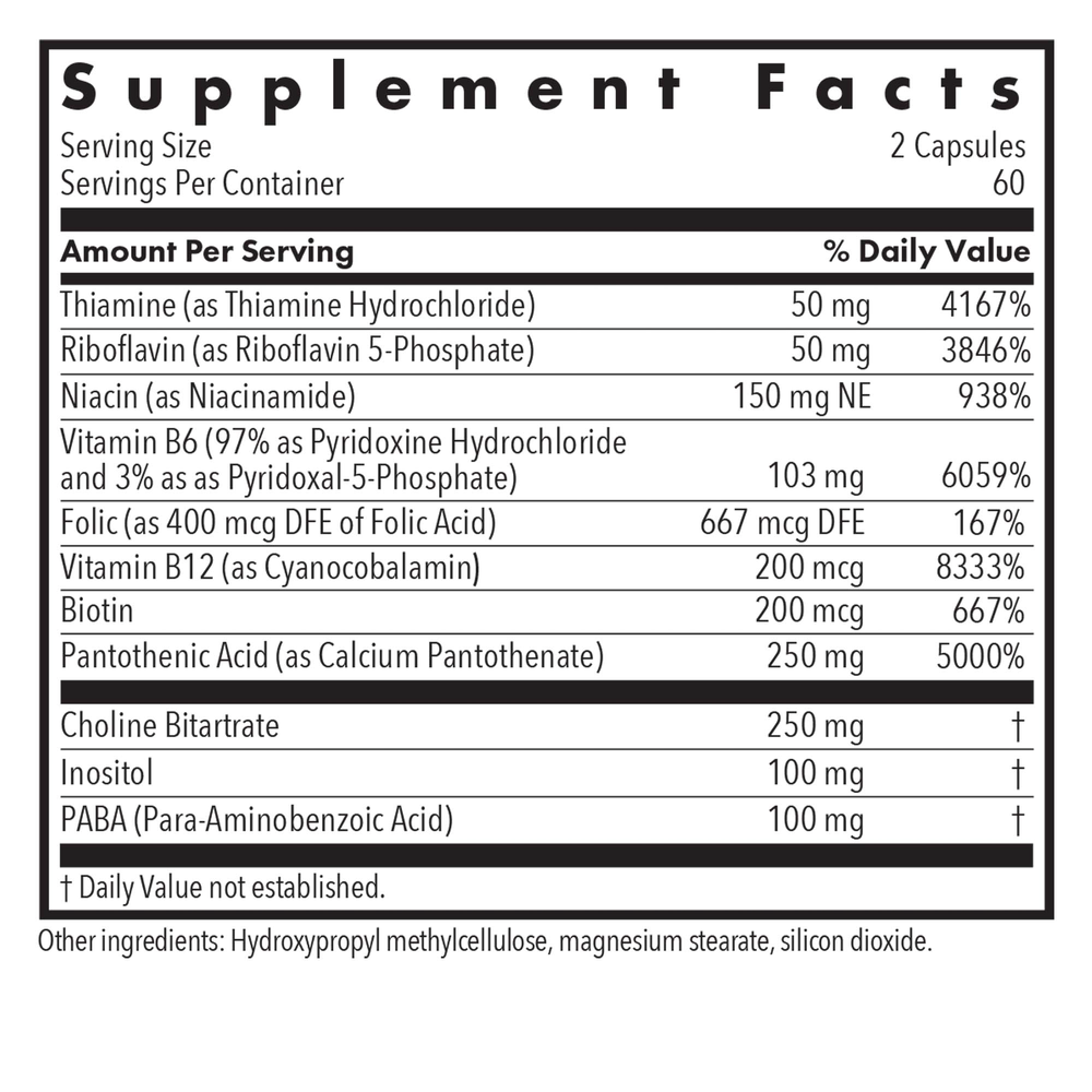Super Vitamin B - 120 vcaps