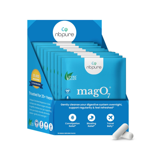 MagO7 Gentle Constipation Relief & Bloat Support Capsules - 10ct