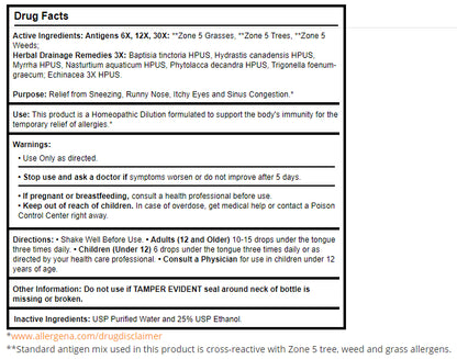 Allergy Relief Drops, Zone 5 - 1 oz