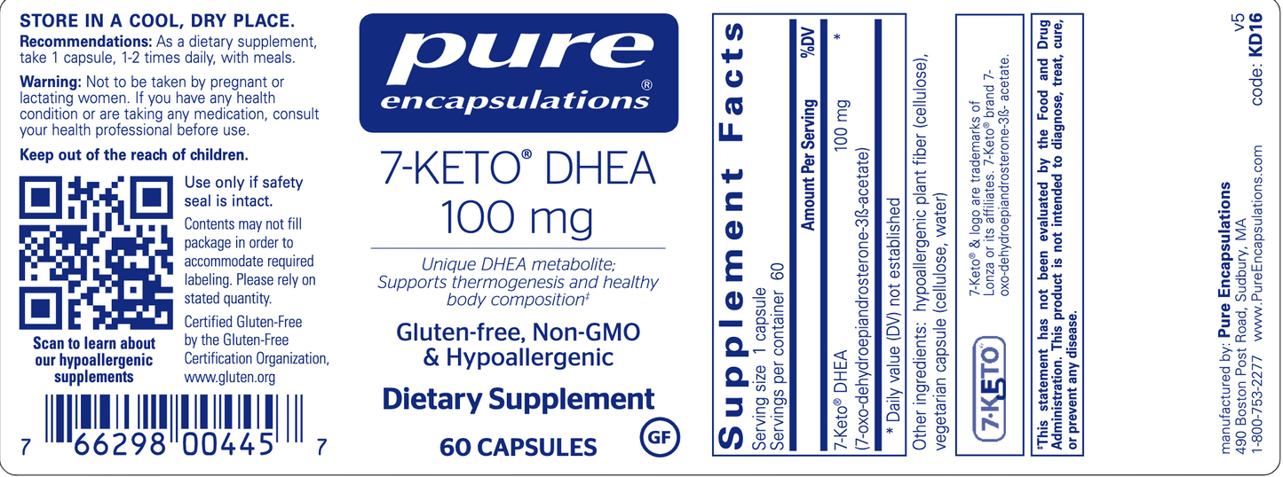 7-Keto DHEA 100 mg 60 vcaps