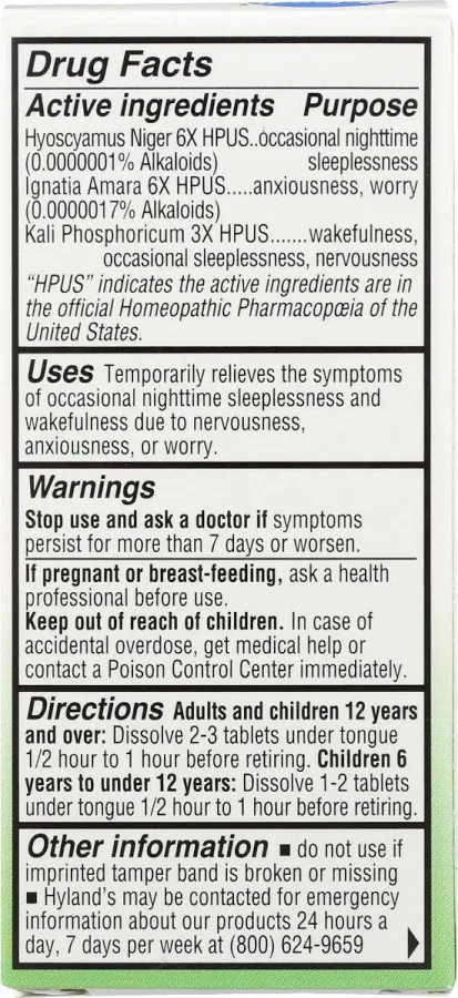Hyland's Sleep, 100 Tablets
